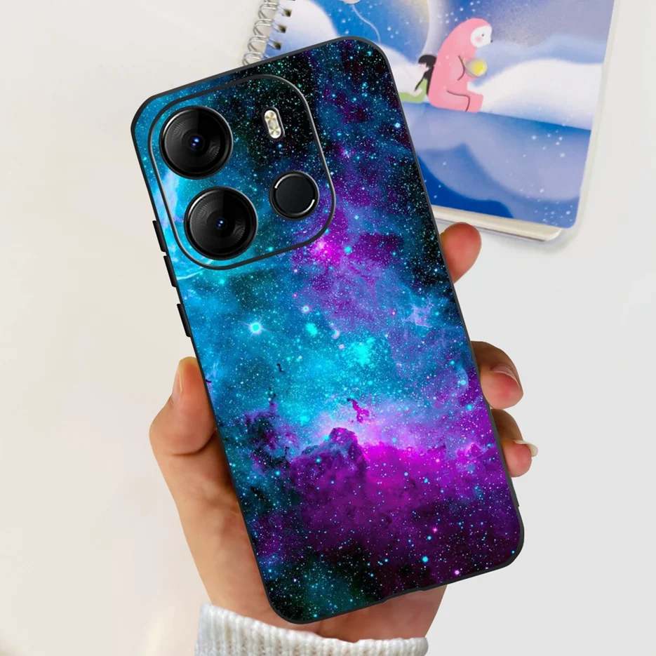 Colorful Painted Back Cover Clear Silicone Soft Slim Phone Case