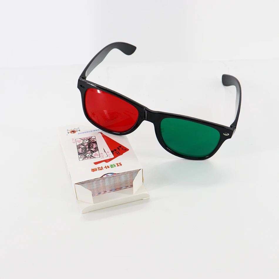 1 Set Red/Green Poker Anti-Suppression Vision Amblyopia Strabismus Trainer Traning Tools
