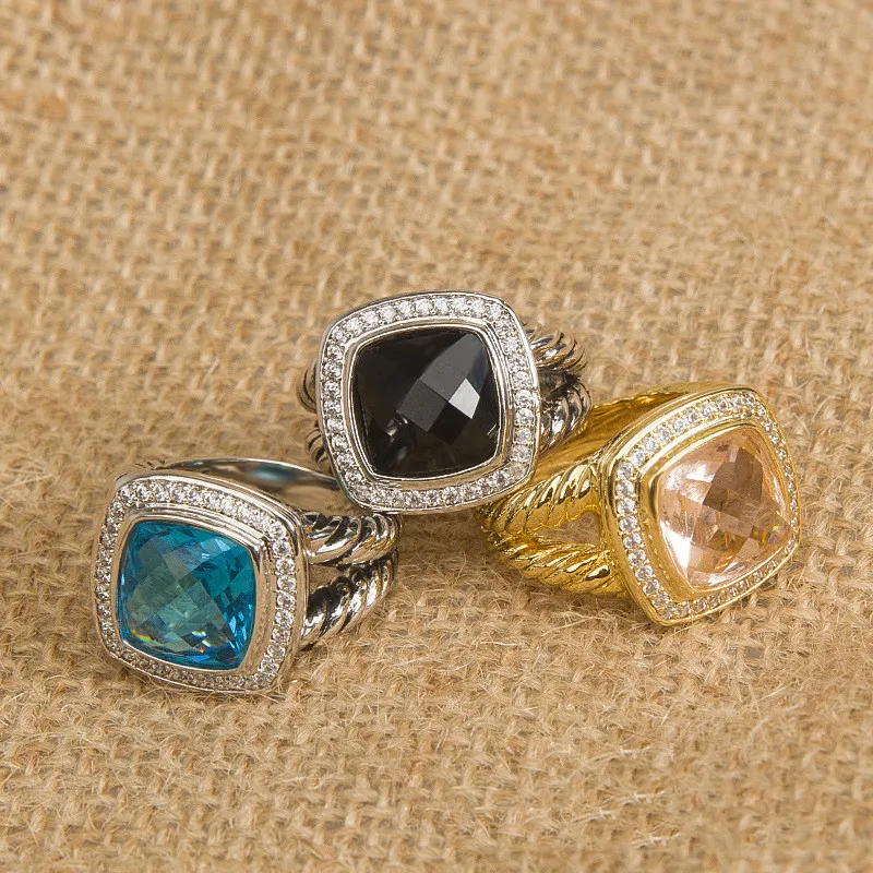 

European and American popular cable button classic ring