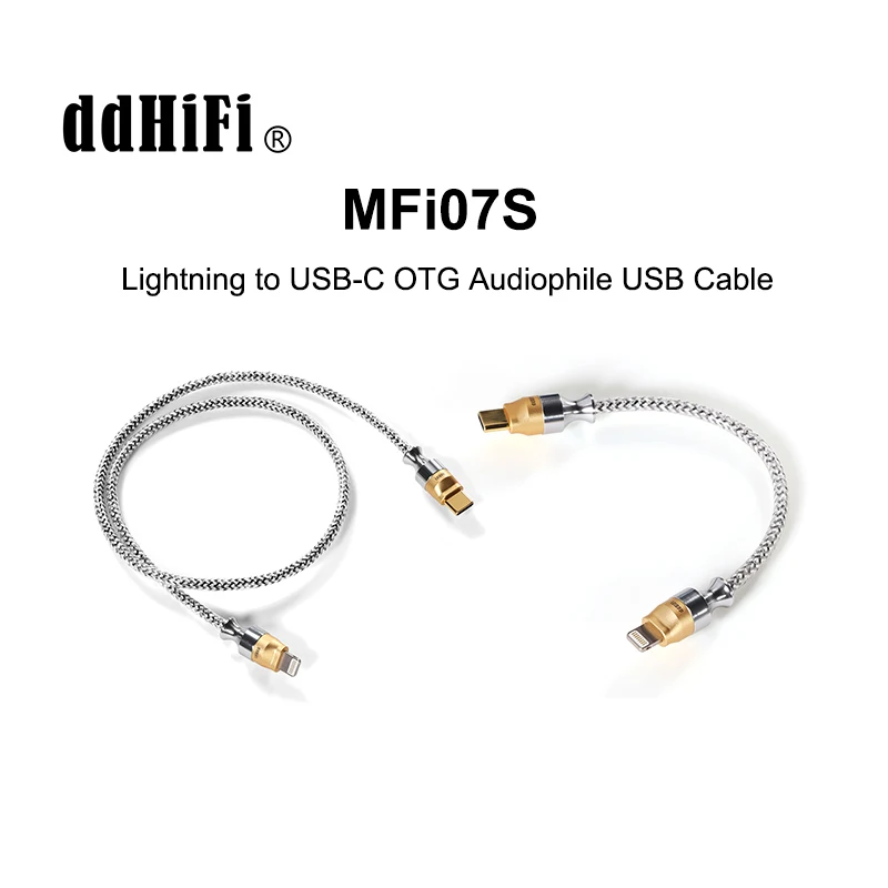 Dd Ddhifi Mfi07S Adattatore Per Cavo Audio Usb Audiofilo Da Lightning A Usb-C Otg 10Cm/50Cm