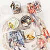 1 Roll / Set PET Tape Fashion Girl Series Magazine Junk Journal Decoration Scrapbook Tape for DIY Kraft Custom Tape 2