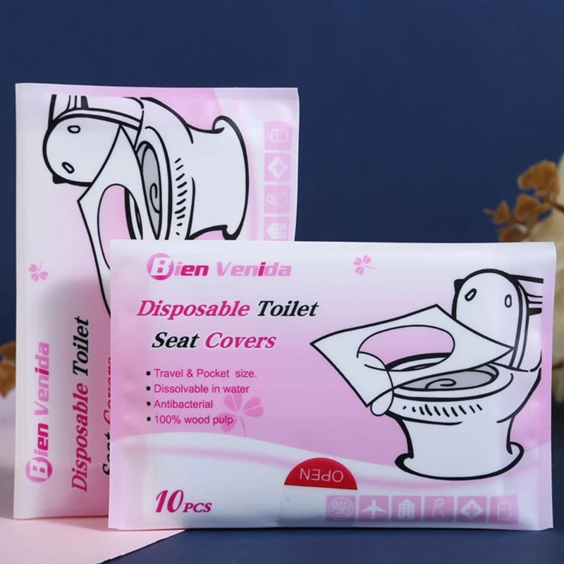 Disposable Toilet Cover Paper for Travel Camping Hotel Bathroom Accessory