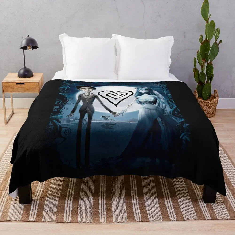 

Corpse wedding in gothic fantasy. Throw Blanket Soft Plaid Sofas bed plaid Blankets