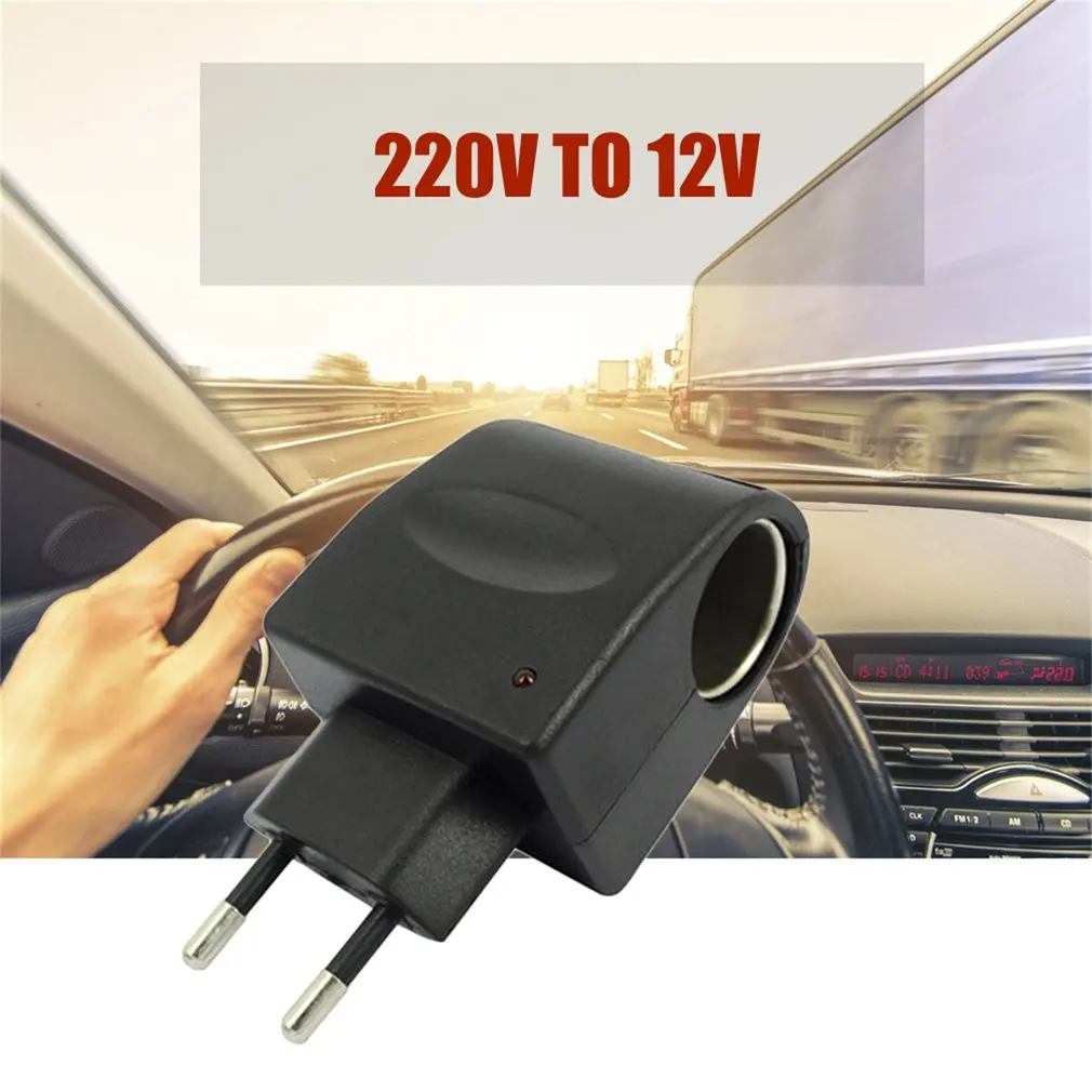 AC 220V zu DC 12V Mini Auto Zigarette Leichter 1A 2A 3A EU Stecker Auto  Ladegerät Transformator Adapter buchse Auto Elektronische Geräte -  AliExpress