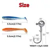 New 50/30/15PC Soft Fishing Lures Kit Silicone Lure Set Artificial Bait Worm with Crank Jig Head Hook Fishing Tackle Accessories 6