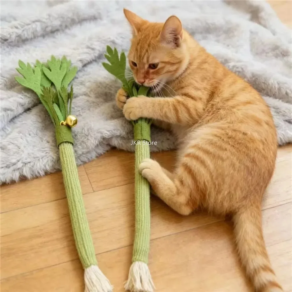 3/5/10PCS Interactive Cat Chew Toy Catnip Molar Stick Bite Squeaky Toy for Teeth Cleaning Self Playing Indoor Cat Supplies 2