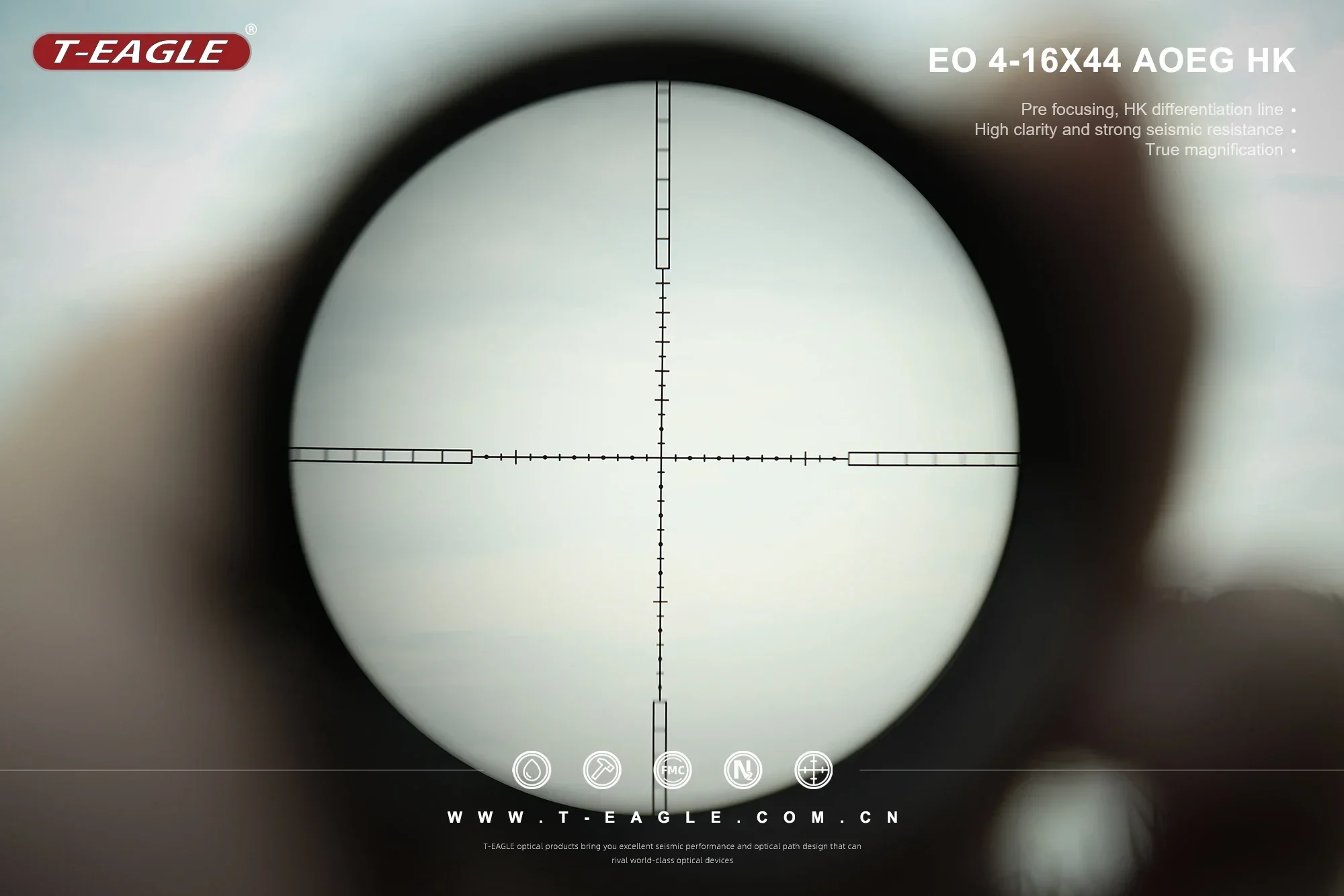 Description Picture 2 of itemEO 4-16x44 AOEG Rifle Scopes Sniper Air Gun Sight for Hunting Airsoft Optical Telescopic Spotting PCP Riflescopes