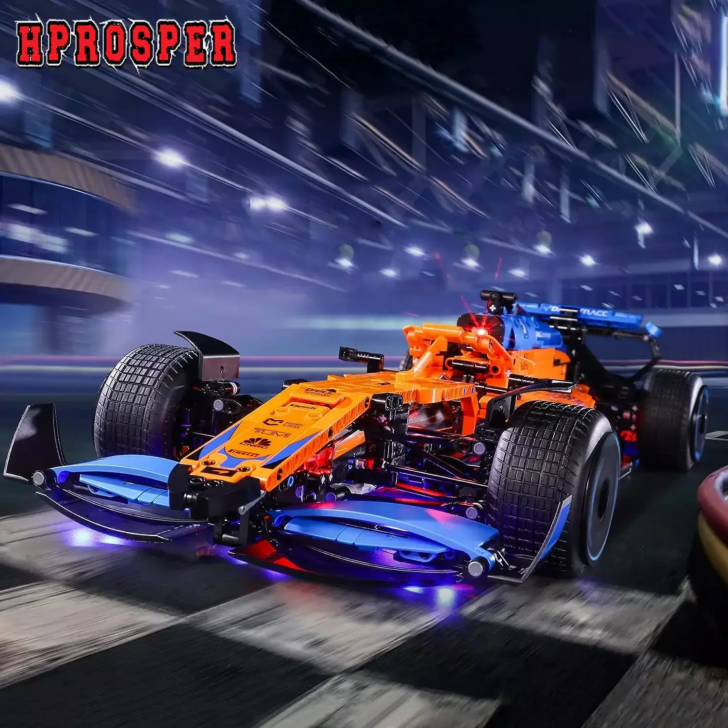 Hprosper 5V Led Light Per 42141 Mclaren Formula Lampada Decorativa Per Auto Da Corsa Con Scatola Batteria (Non Includere Blocchi Di Costruzione Lego)