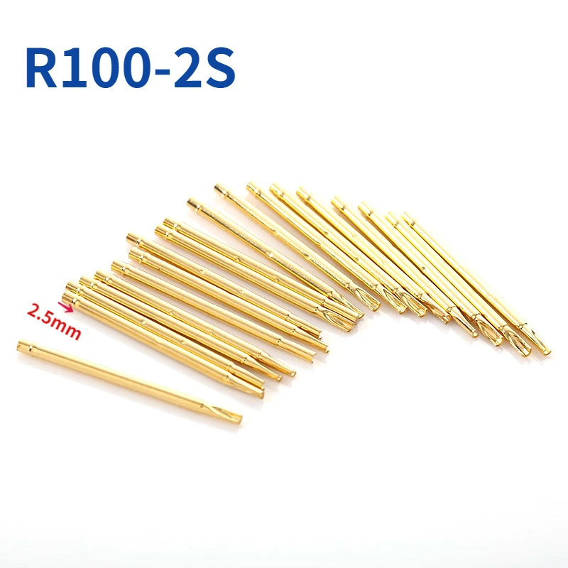 100pcs/box Test Needle Needle Cover R100-2S Welding Probe Cover 1.67mm Length 30mm Needle Seat