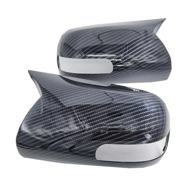 

1Pair Car Bullhorn Type Rear View Mirror Housing For Toyota Camry 06-11 Parts ABS Carbon Fiber Pattern Reverse Mirror Cover