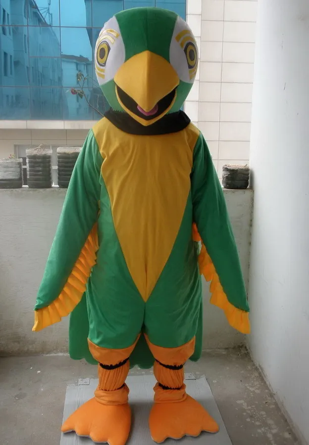 

New Adult Hot Sale Foam Parrot Cartoon Mascot Costume Plush Christmas Fancy Dress Halloween Mascot Costume