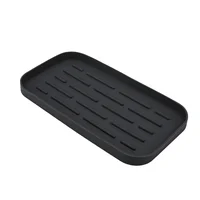 Silicone Drain Tray For Tableware Water Cup Fruit Vegetable Kitchen Sink Organizer Storage Tray Sponge Holder Soap Dispenser 2