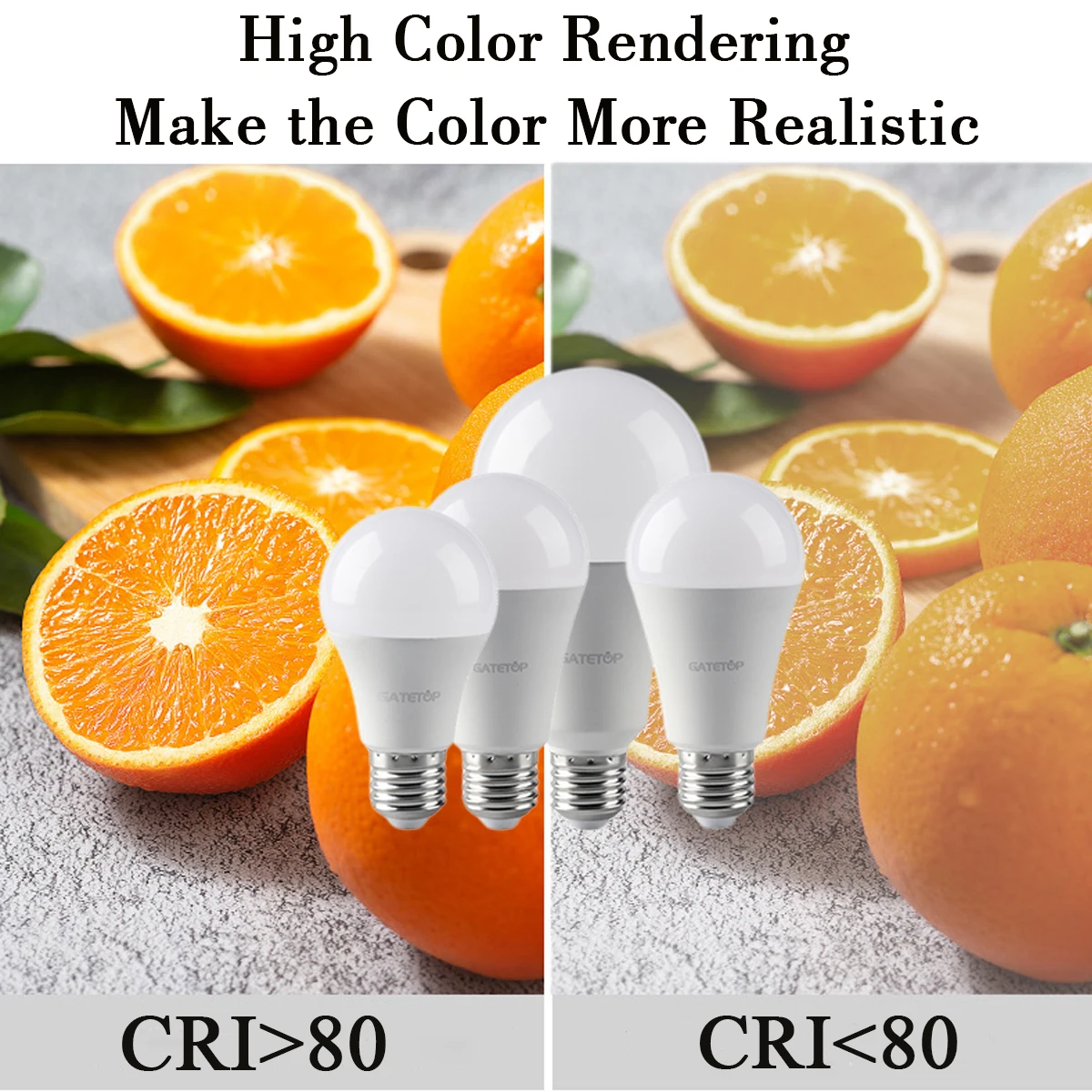 Multicolor LED Smart Light Bulb with Memory Function and Adjustable Brightness