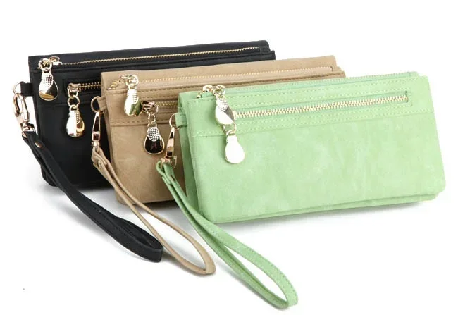 UltraKey women's wallet card purse Candy color zipper phone wallet coin purse fashion lady clutch