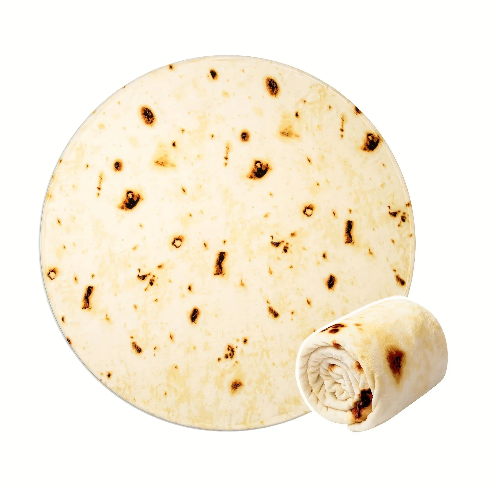 Couverture géante de Tortilla Burrito, 1 pièce, conception imprimée Double face pour adultes, garçons et filles, couverture confortable en flanelle, nouveauté alimentaire