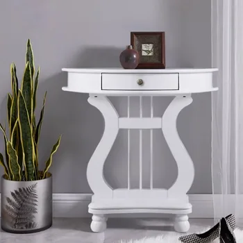 Con cassetti Consolle moderna di lusso con portaoggetti Consolle in legno per corridoio Consolle minimalista alla moda Meuble Furniture