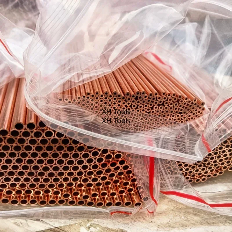 Red Copper Pipe Copper Tube OD3-30mm ID1-28mm Hollow Straight Round Thin Tube Capillary Piping Diy Metal Customized copper tube