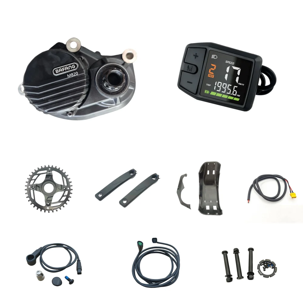 전기 자전거 바팡 M820 미드 드라이브 토크 모터 36V 43V 48V 250W DPC241 EB02 600C DZ41 C101 디스플레이 38T
