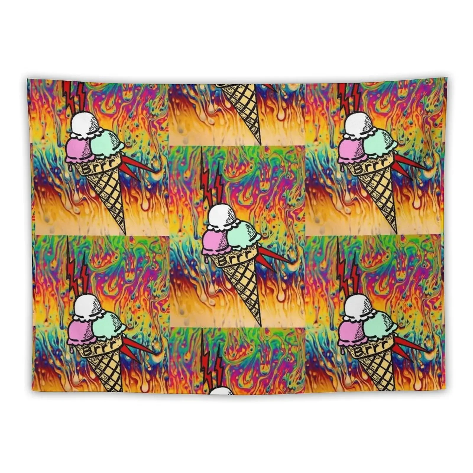 Конический гобелен brrrr Drippy Guwop с лицом, гобелен для спальни, украшение для комнаты, дизайнерский гобелен