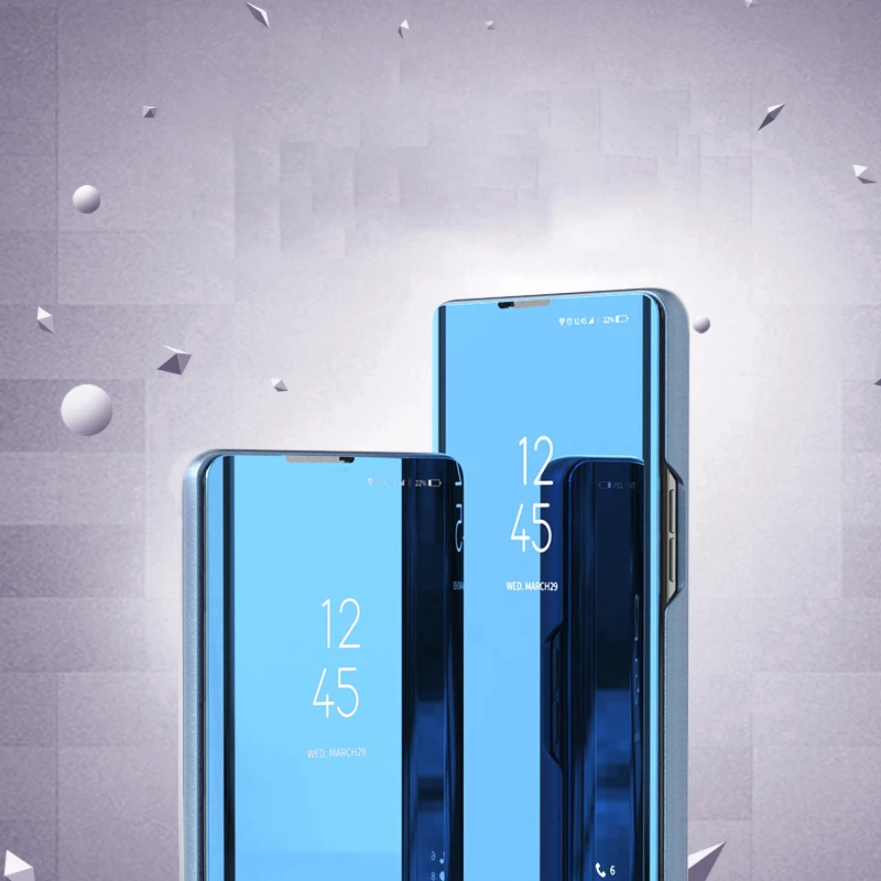 Premium Flip Magnetic Smart Mirror Phone Case - Elegant Protective Cover