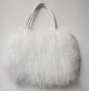 2024 Winter Women Real Mongolia Lamb Fur Handbag Fashion Female Genuine Fur Bag 5