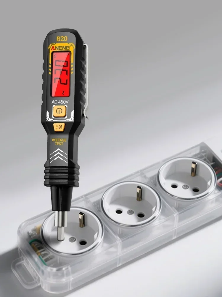 ANENG B20 Spannungsprüfschraubendreher AC-Spannung 11V~450V Erkennung Schlitz- und Kreuzschlitz-Doppelkopf Dual-Purpose Elektrisches Messwerkzeug – Detail 1