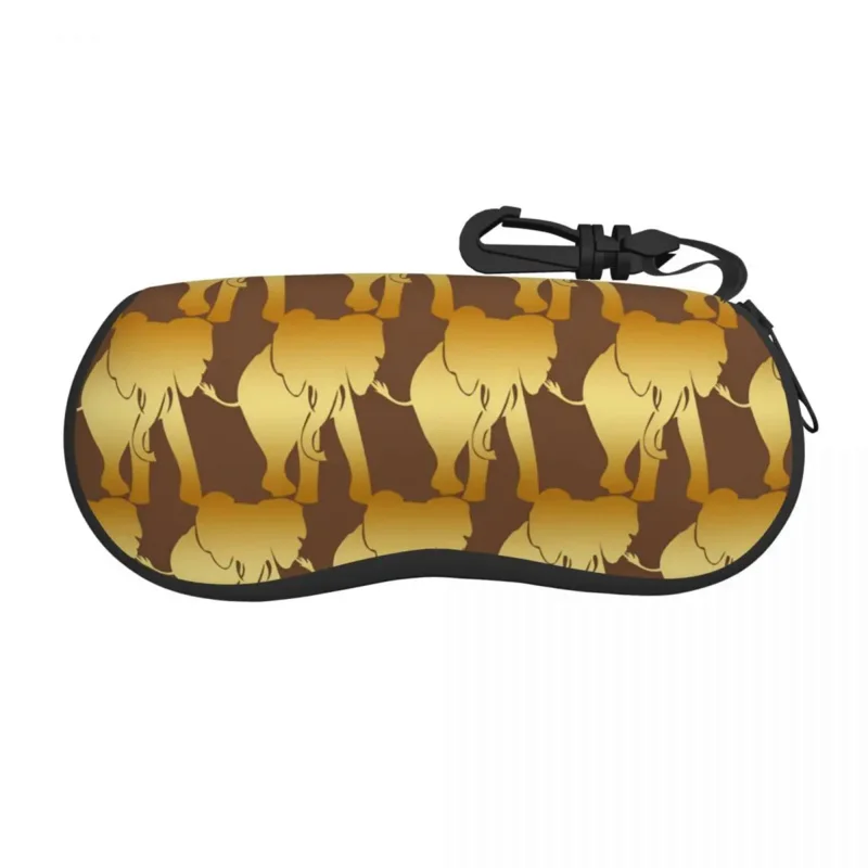 

Elephant Spirit Horizontal Glasses Case Retro Animal Print Personalized Sunglasses Pouch Pocket Convenient Eyewear Accessory