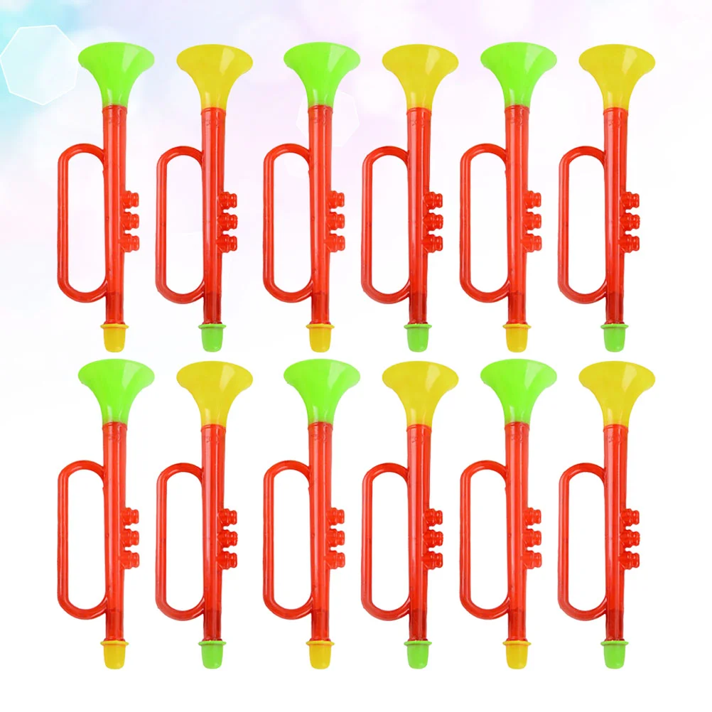 

12pcs Trumpets Toys Kids Musical Wind Instruments Noise Maker Horn Funny Speaker Cheering Props for Parties Events Class Party