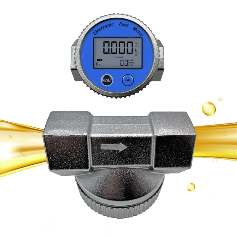 

Industrial Grade Meter Digital Display Flow Meter 3/4-inch/1in Dropship