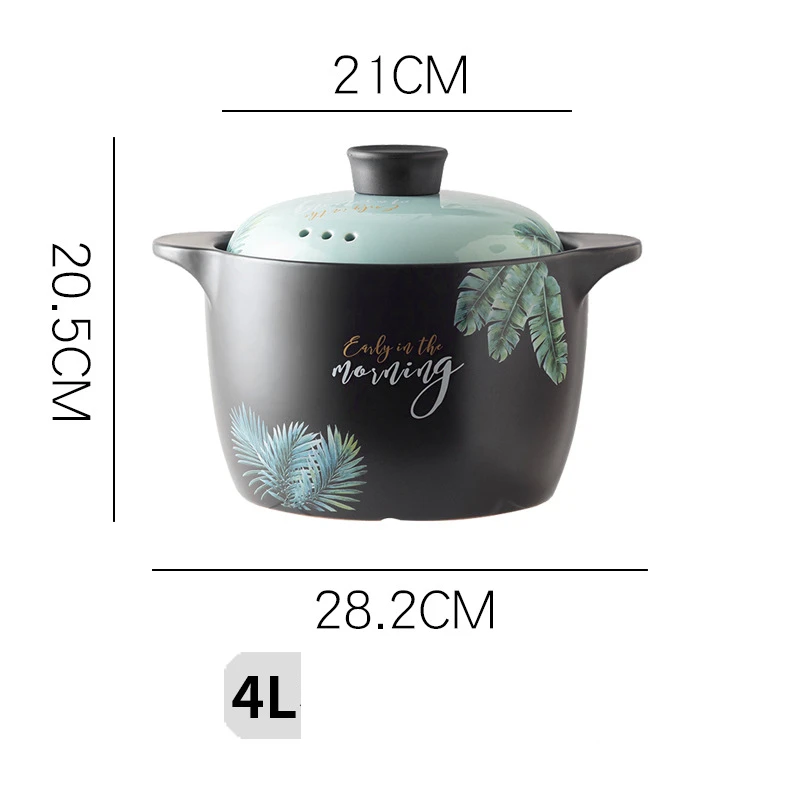 Casserole Stew Pot High Temperature Resistant Soup Pot Ceramic Large Casserole Soup Household Open Fire Gas Small casserole pot