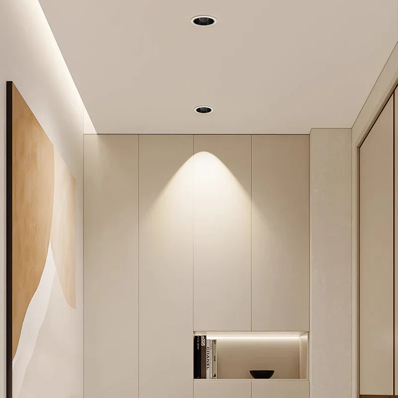 매립형 눈부심 방지 LED 다운라이트 AC85V-265V 디밍이 가능한 천장 조명 스포트라이트 40W 35W 30W 25W 가족 거실 침실 조명