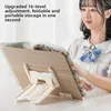 Bamboo Book Stand with Adjustable Page Clips  Portable Lightweight Book Holder for Cookbooks Reading Desks and Study Rooms 3