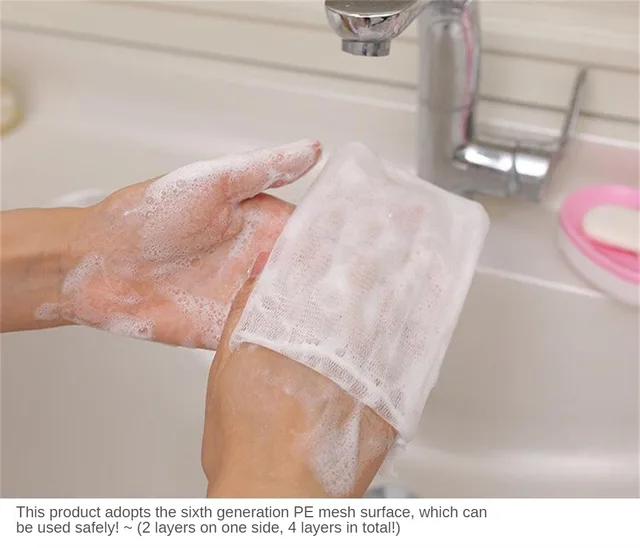 10 Sacchetti Rete Per Sapone - Retine Esfolianti 11x9 Cm Con Cordino - Foto 12