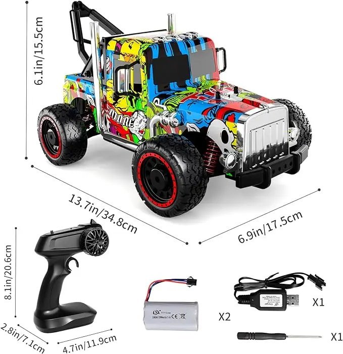 Off-Road Climbing Rc Pickup Toys High Speed Vehicle Remote Control Car Boys 2.4ghz Racing Model 1:16 Scale Truck Children Racing 6