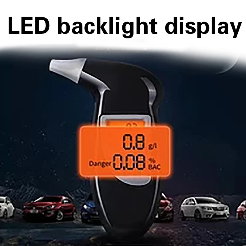 Digital Breath Analyzer Blow Type Alcohol Detection Tester Vehicle Mounted Drunk Driving Detector Naughty Bird