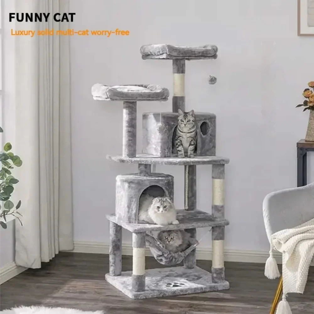 Cat Tree Tower Scratch Post House Condo Cardboard Pet Accessories Cat Furniture