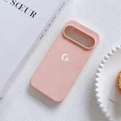 Vibrant Liquid Silicone Shockproof Soft Case Cover - Google Pixel 8 Pro (Sand pink)
