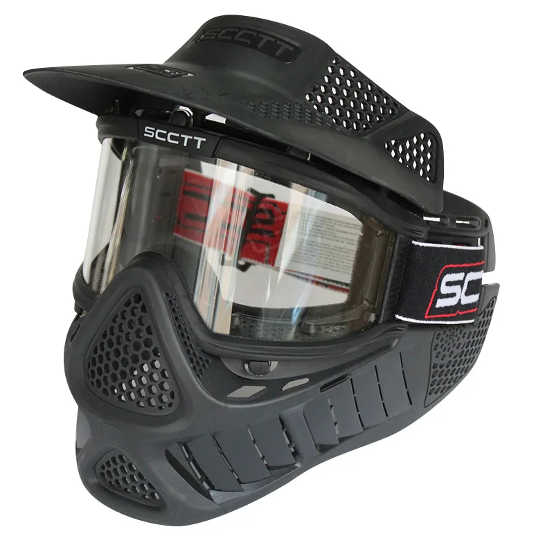 

Outdoor Archery Face Mask Double Layer Anti Fog Paintball Protective Safety Helmet Masks Outdoor Protective Tools