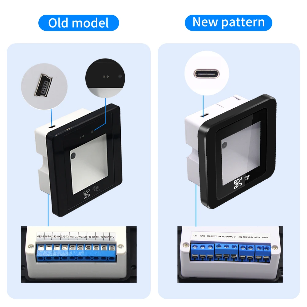 Advanced QR Code Reader Module with Multi-Interface Connectivity and Rapid Scanning Capability