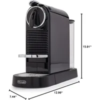 Coffee and Espresso Machine with Milk Frother, High Performance,Black, 1710 watts,9.3 x 14.6 x 10.9 inches 2