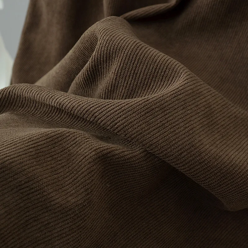 Plus Size Women Skirt Autumn Loose Casual High Waist Elastic Slit Both Sides Skirt 6311