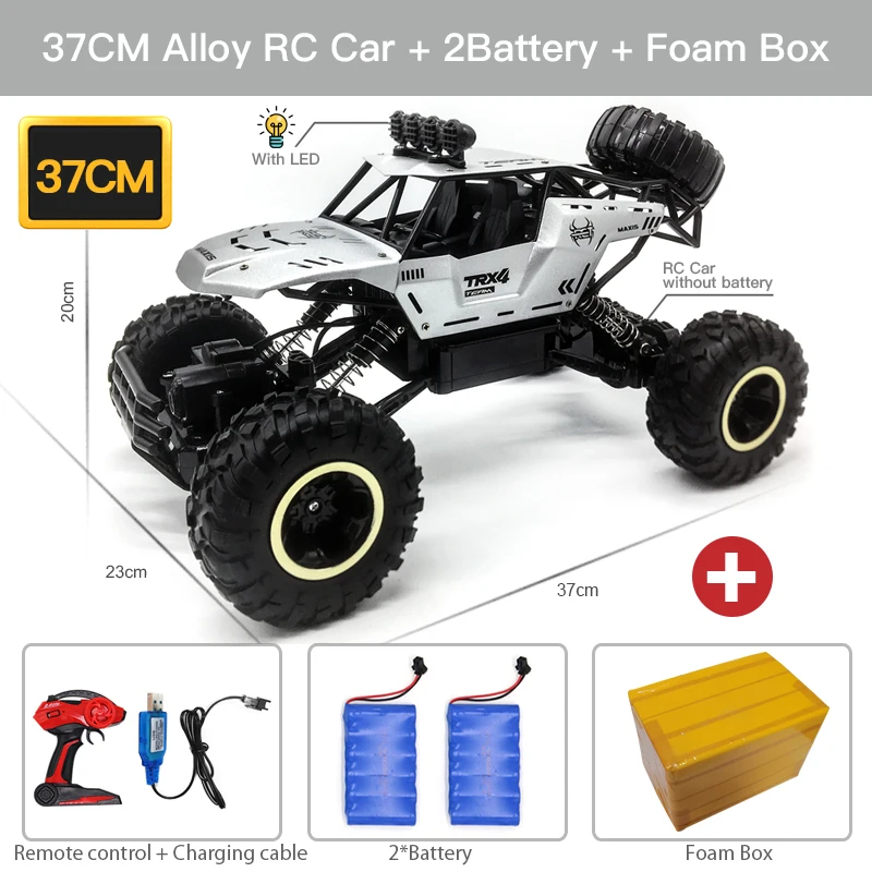 4WD 2.4GHz Remote Contro Car Wireless Remote Control Off-road Vehicle Control Model Off-road Vehicle Control Truck Children Toys lightning mcqueen remote control car RC Cars