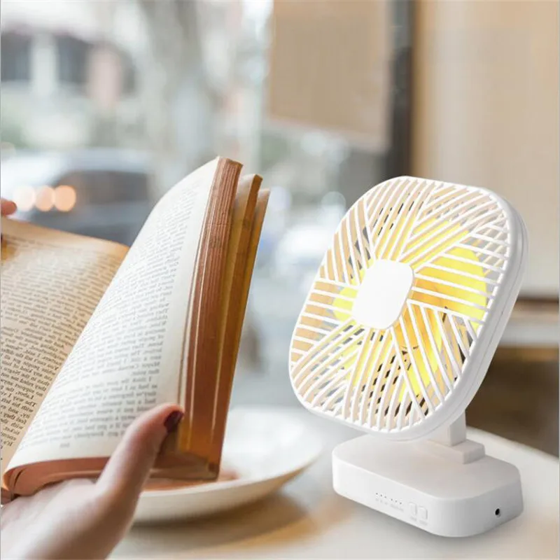 Magnetic USB Fan USB or AA Battery Powered Desk Fan with Three Speed Timing Function