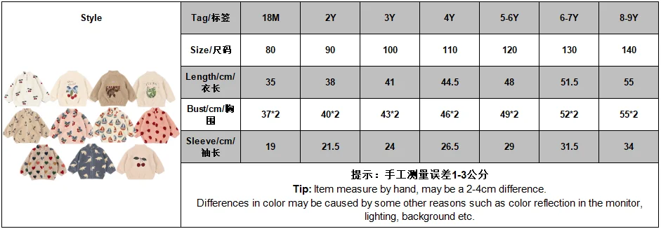 2025 Winter KS Children Cotton Lamb Wool Warm Outerwear Clothes Girls Print Coats Baby Boys Plus Fleece Jackets Kids Clothing