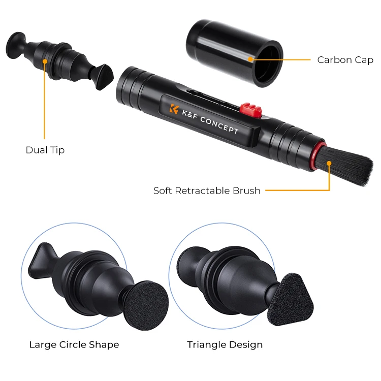 Description Picture 4 of itemK&F Concept 4in1 DSLR Camera Cleaning Kit Lens Dust Blower Cleaner Cleaning Pen Microfiber Cleaning Cloth Cleaning Liquid