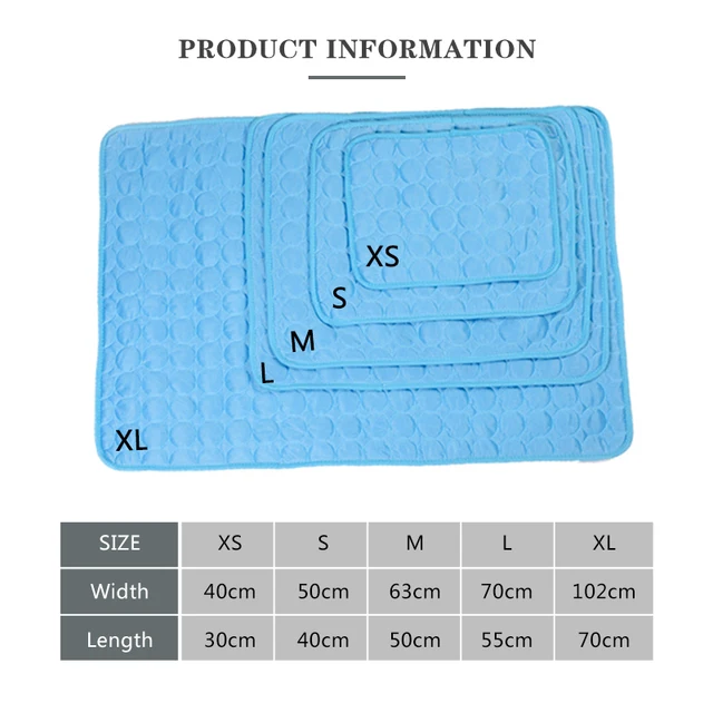 Dog Cooling Mat Large Self Cooling Mat for Small Medium Large Dogs Cats Pet Durable Ice Blanket Washable Dog Accessories Supply 6