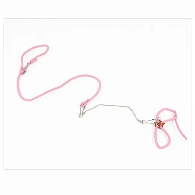 Stylish & Secure Pet Harness with Bell and Leash - Ideal for Hamsters, Ferrets, Rats, and Other Small Pets! 5