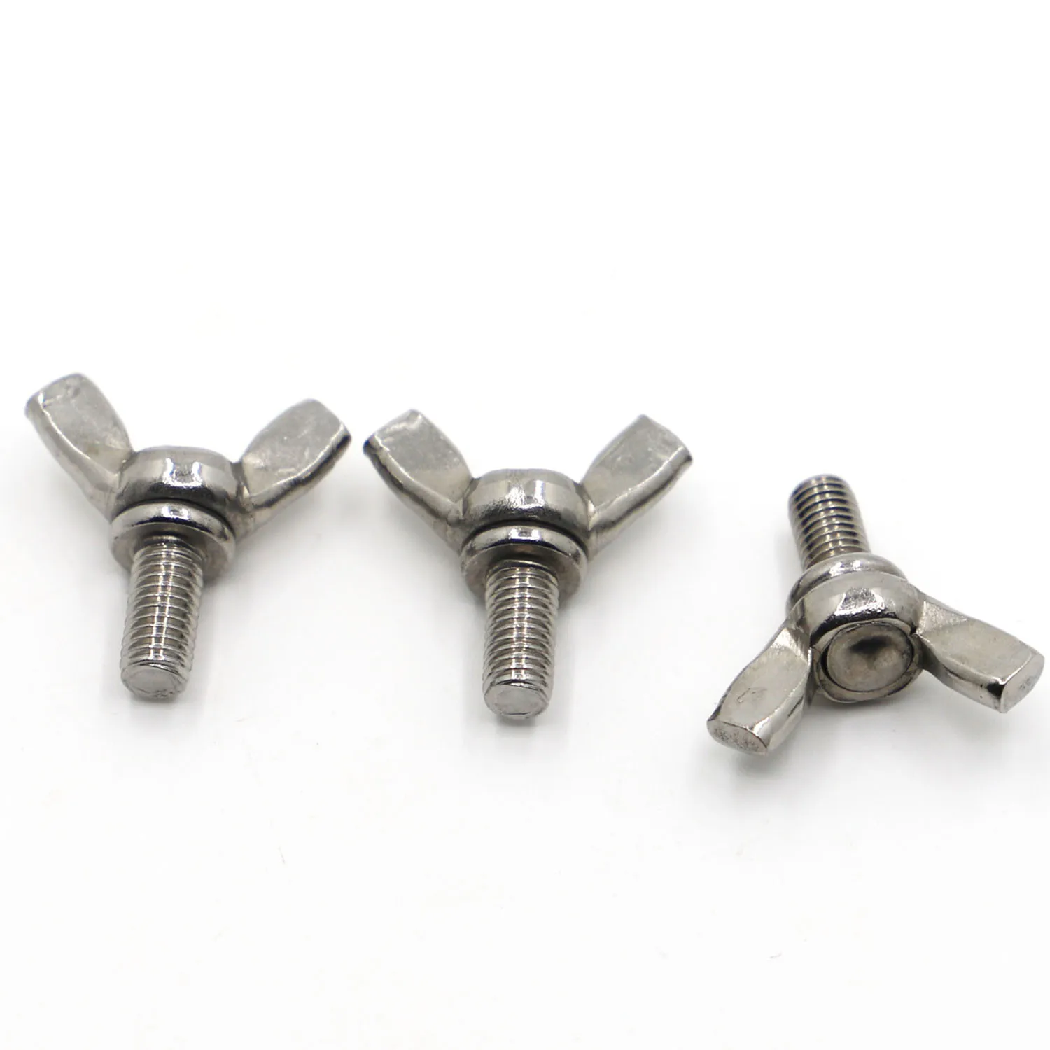 Болты-бабочки DIN316 M3 M4 M5 M6 M8 M10 1-5 шт., болты-бабочки с закругленной головкой, винты с ручкой из нержавеющей стали 304