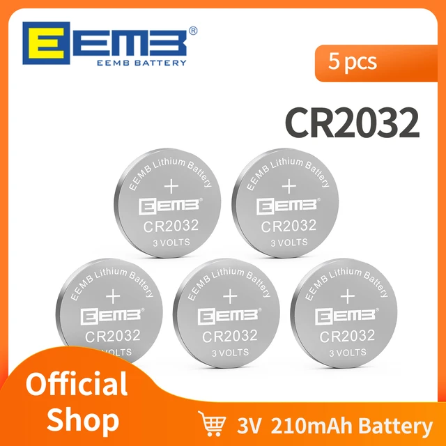 Piles-bouton 3 V - CR2032, 2 pces