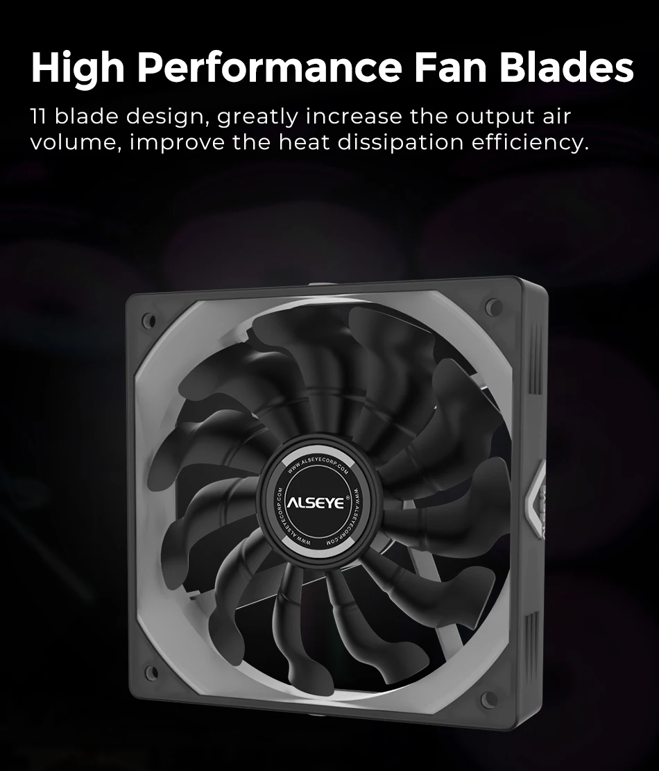 Alseye-ventilador de 120mm para pc, refrigerador de